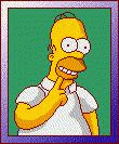 homer looking happy