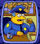 the chief doing what comes naturally to cops